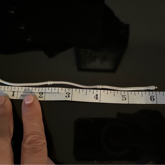 Pandora Daisy Flower - Clasp Snake Chain Bracelet - Picture 7 of 8